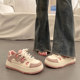 Popular Dexun thick-soled sneakers for women in autumn and winter, versatile super hot white shoes 2025 new Korean casual sports shoes