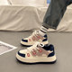 Popular Dexun thick-soled sneakers for women in autumn and winter, versatile super hot white shoes 2025 new Korean casual sports shoes