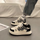 Popular Dexun thick-soled sneakers for women in autumn and winter, versatile super hot white shoes 2025 new Korean casual sports shoes