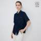 [Pure Cotton] Navigare Italian Sailing Summer New Denim Shirt Women's Short Sleeve Loose Shirt Jacket
