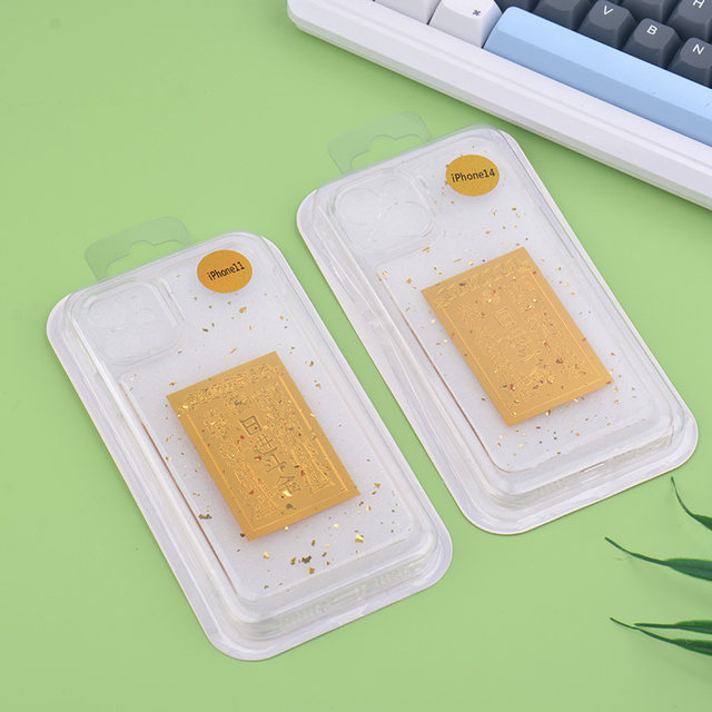 Epoxy gold foil Rijindoujin suitable for Apple 16promax mobile phone case iphone14/15 new 15Pro silicone 13 fully transparent 12/13 Chinese style 16pro anti-fall mobile phone case 11