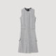 OVV spring and summer hot selling women's clothing simple and atmospheric stretch H-shaped classic round neck casual sleeveless dress