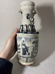 超格安価格 【美品】花瓶 花器 陶器 龍紋 雲龍 置物 年代物 骨董 工芸 