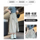 Lace-up bow skirt for women in summer new style design A-line mid-length skirt casual loose big umbrella skirt