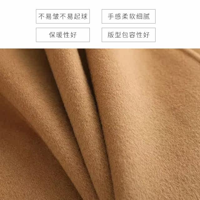 Double-sided wool coat for women mid-length over-knee slim fit 2025 autumn and winter new Korean version of small wool coat