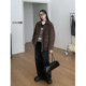 SIXI Sixi Home Autumn Long Island Pier Retro Striped Knitted Vest Women Loose Laminated Silhouette Vest