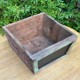 Foreign trade orphan American country style retro old wooden square bucket basin with blackboard on one side