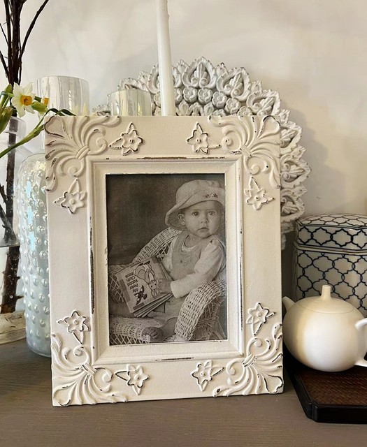 Original foreign trade order American country style retro distressed wooden 6-inch/7-inch vertical photo frame can be placed horizontally or vertically