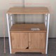 Promotional simple modern style wrought iron wooden double door cabinet living room bedroom storage rack sideboard storage cabinet