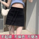 Large size drawstring gray skirt women's sweatshirt skirt skirt hip skirt A-line skirt sports short skirt fat mm spring and summer