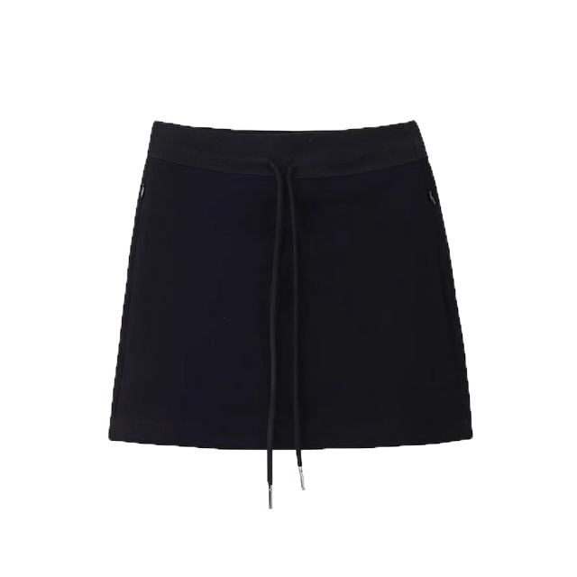 American sports short skirt for women in summer new large size high waist slim A-line skirt anti-exposure hip-cover skirt fat MM