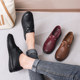 Loafers for women 2025 new one-on-one large size women's shoes with soft soles, comfortable and not tiring for middle-aged and elderly mothers' shoes