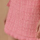MarieElie gentian flower skirt with autumn and winter high waist solid color plaid spliced ​​lace skirt thick