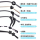 Glasses anti-slip cover, anti-falling artifact, silicone fixed ear hook holder, children's anti-falling eye frame, leg hook, card drag