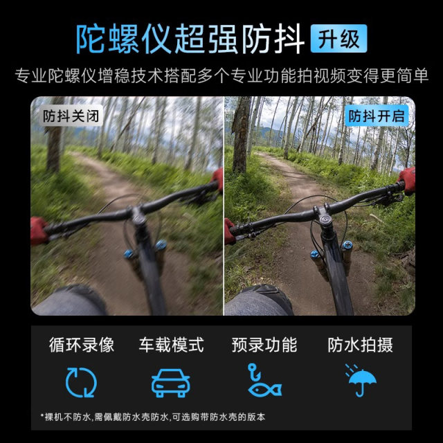 Mountain Dog A11 sports camera motorcycle helmet riding anti-shake recorder 4K fishing camera non-360 panoramic