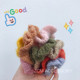 South Korea's early autumn wool large intestine hair circles simple knitted girl ball head color rubber band tie ponytail head rope ornaments
