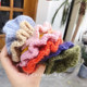 South Korea's early autumn wool large intestine hair circles simple knitted girl ball head color rubber band tie ponytail head rope ornaments
