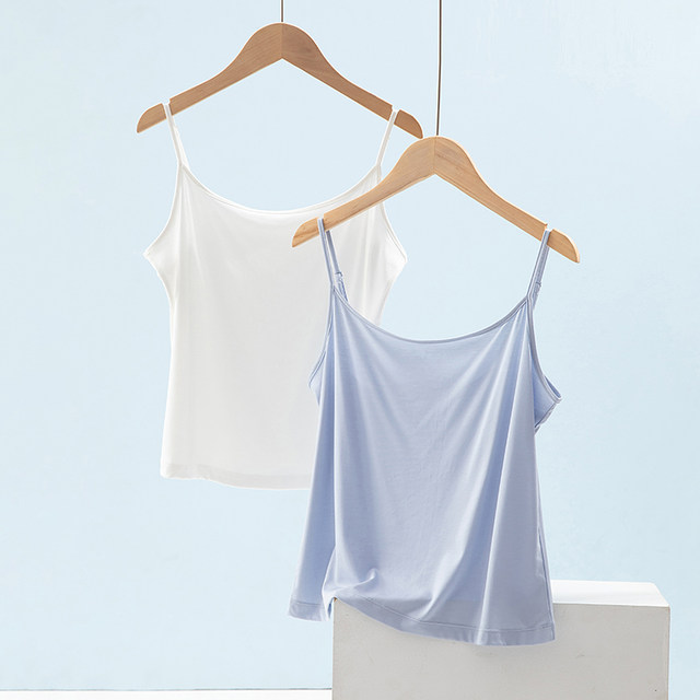 100 Modal small suspender vest for women in summer thin inner wear anti-exposure beautiful back slimming base shirt