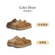 TATA He and her thick sole thick sole Birkenstock shoes women's shoes brown half slippers women's shoes spring cotton shoes single shoes CW901AH5