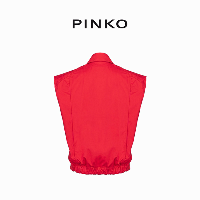 PINKO Women's Waist-Closed Working Sleeveless Shirt 103075A1KH