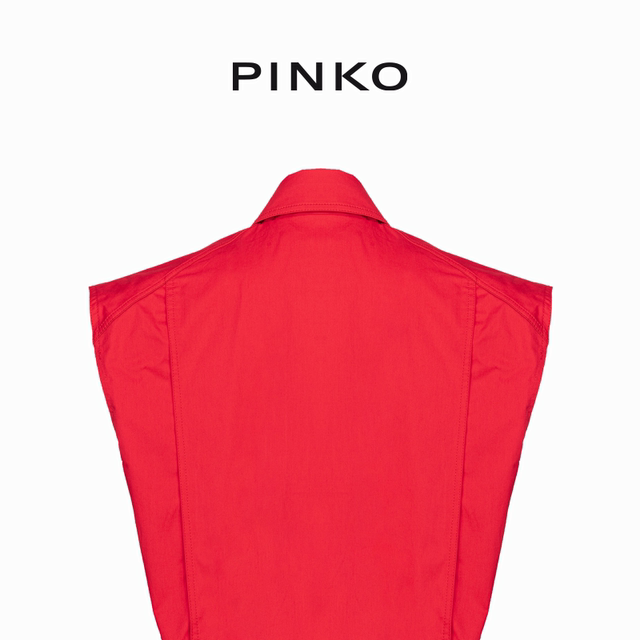 PINKO Women's Waist-Closed Working Sleeveless Shirt 103075A1KH