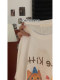 Korean retro cat printed short-sleeved T-shirt for women in summer loose chic Hong Kong flavor pure cotton round neck student top