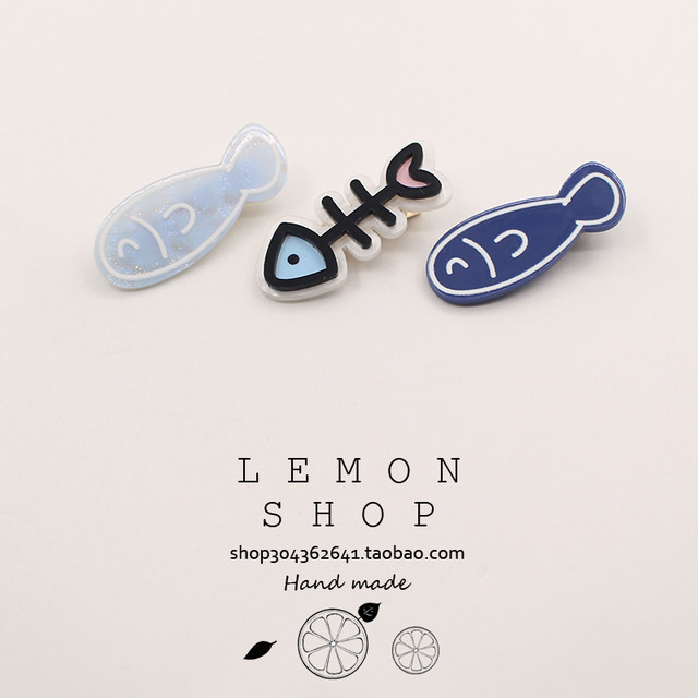 Little fish dry hair clip children's clip Korean side duckbill clip bang clip broken hair clip side clip internet celebrity new style