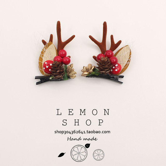 Christmas Day headdress Santa Claus, Santa Claus, a deer -hug adult on the hair hoe, children's Christmas card, jewelry headband
