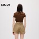 ONLY summer ballet style splicing A-line high waist shorts wide-leg jeans for women 124243053