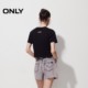 ONLY summer retro old washing rosted high waist shorts jeans women 124243044