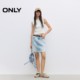 ONLY2025 summer new style personalized old breasted design makes it look slim and tall A-line short skirt denim skirt women