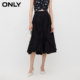 ONLY summer elastic waist irregular decoration high waist A-line umbrella skirt mid-length skirt for women
