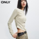 ONLY summer comfortable base shirt versatile one-length neck slim long-sleeved top T-shirt for women 123301026