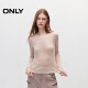 ONLY summer light and thin commuting versatile slim fit and fashionable round neck T-shirt for women 124302001