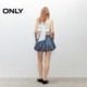 ONLY2025 summer new ballet style flower bud skirt high waist slim denim skirt casual short skirt skirt women