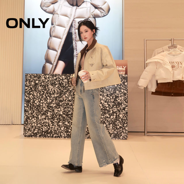ONLY2025 summer new fashionable work style short loose long-sleeved windbreaker jacket for women 125136024