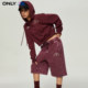 ONLY summer NBA co-branded style versatile and comfortable high-waisted slim and worn embroidered shorts casual pants for women