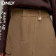 ONLY summer fashion temperament high waist large pocket A-line mid-length skirt for women