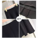 Women's 2025 Spring and Autumn Suit Skirt Mid-length One-Step Skirt Umbrella Skirt Simple Commuter Black Professional Suit Skirt

