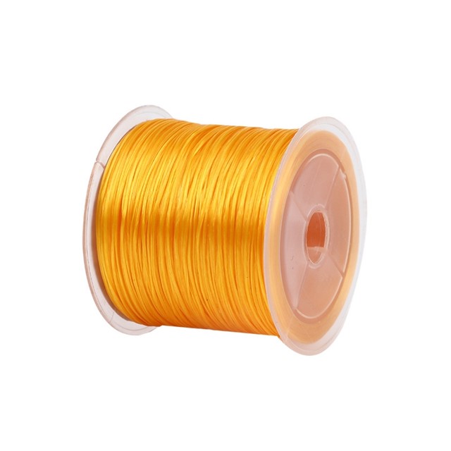 
Chow Tai Fook's special elastic rope gold bracelet elastic line wear-resistant high-end gold bead DIY flat wire rope XM