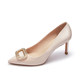 Lairsdan new fashionable and elegant pointed-toed drill button high heel single shoes wedding shoes women 4T74009