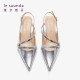Lairsdan's new French style stylish elegant pointed toe thin heel empty sandals women's shoes 5M51401