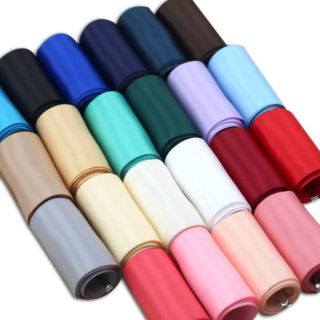 Jewelry accessories 38mm double-sided satin ribbon polyester ribbon ribbon DIY handmade bow hair accessories hairpin material