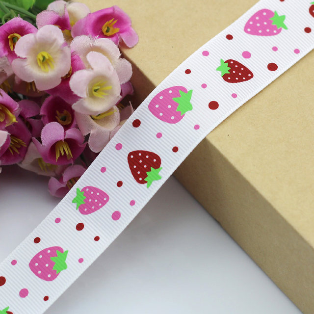 25 new new ribbon ribbon accessories accessories handmade iy hair card hair accessories children's bow material strawberry
