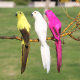 Feather Simulation Parrot Monato Window Window Decoration Bird Bubble Home Losses 20cm Art Pumage Bird
