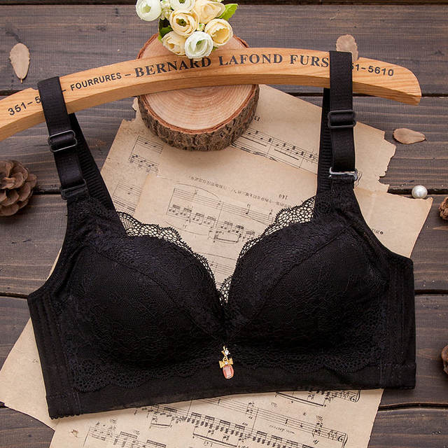 Underwear for women without steel rings, side breast adjustment type ...