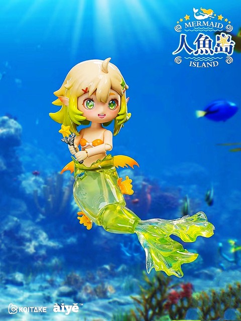 Genuine Mermaid Island BJD movable doll series blind box mermaid toy ornaments cute girl gift figures