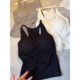 2025 autumn new European vertical striped cup suspender vest women's refreshing outfit temperament and beautiful back top