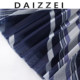 DAIZZEI~ Spring and Autumn New Temperature Pleated Skirt for Women High Waist Slim Medium-length Elastic Waist Mesh Skirt