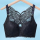 Summer no steel rings and large size beautiful back large breasts show small gathering front buckle adjustment type gathering anti-sagging underwear for women